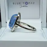 Pierścionek z akwamarynem naturalnym